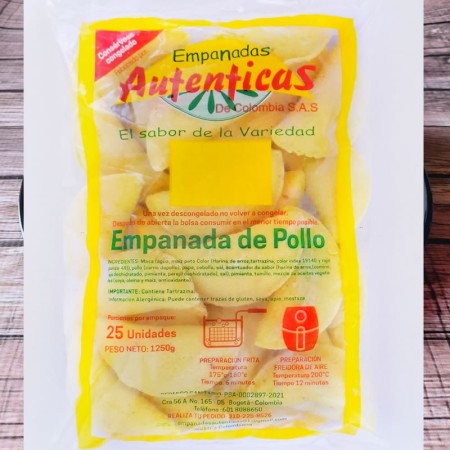 Empanada Pasaboca de Pollo – Paquete de 25 Unidades